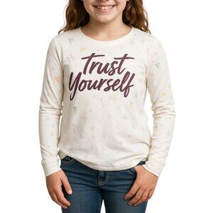 NWT Justice Girls “Trust Yourself” Long Sleeve Shirt | Size 14